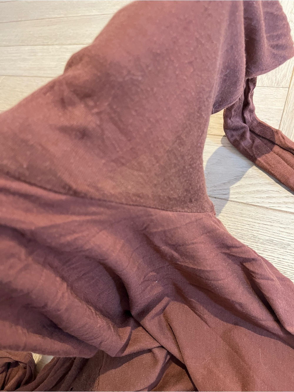 Rick Owen’s Lillies Brown Cowl Neck Long Sleeve top - Picture 10 of 13